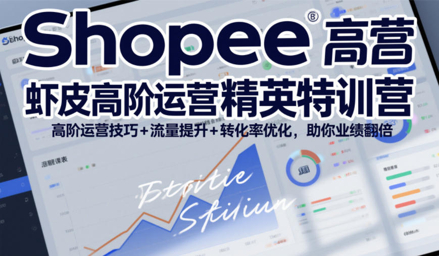 Shopee虾皮高阶运营精英特训营，高阶运营技巧+流量提升+转化率优化，助你业绩翻倍-紫薇云网创合伙人
