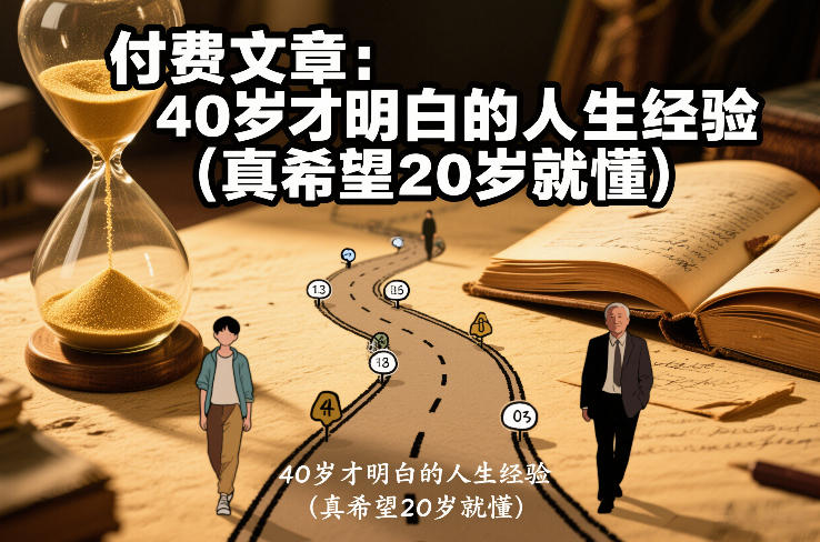 付费文章：40岁才明白的人生经验(真希望20岁就懂)-紫薇云网创合伙人