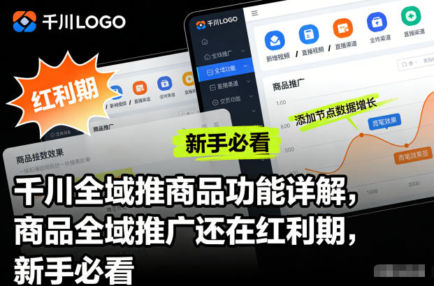 千川全域推商品功能详解,商品全域推广还在红利期,新手必看-紫薇云网创合伙人