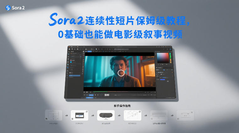 Sora2连续性短片保姆级教程，0基础也能做电影级叙事视频-紫薇云网创合伙人