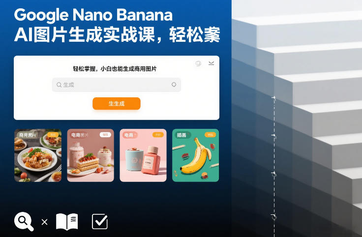 Google Nano Banana AI图片生成实战课，轻松掌握，小白也能生成商用图片-紫薇云网创合伙人