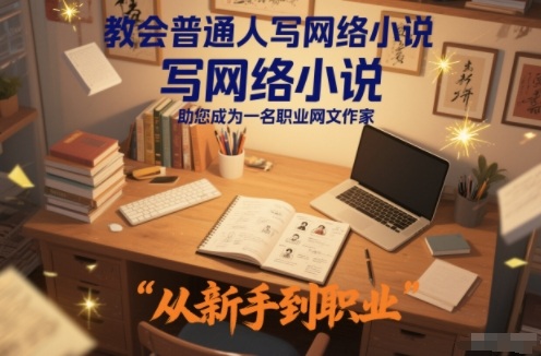 教会普通人写网络小说，助您成为一名职业网文作家-紫薇云网创合伙人