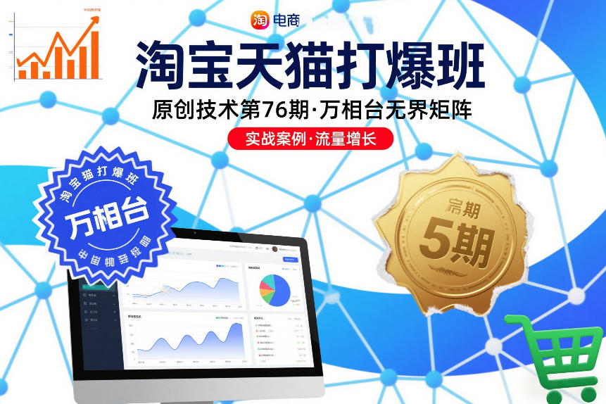 淘宝天猫打爆班原创技术第76期，万相台无界矩阵-紫薇云网创合伙人
