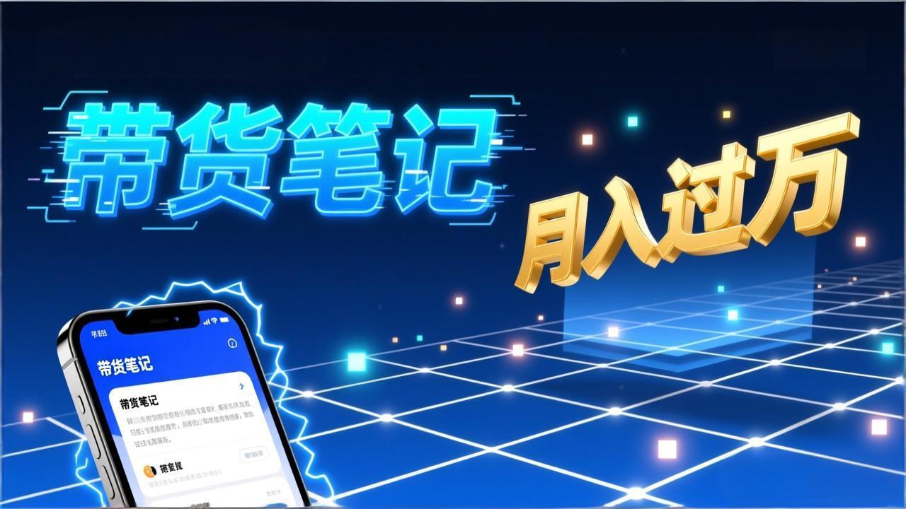 小红书爆款笔记带货实战：拆解封面标题正文全要素，手把手教你单篇笔记带货月入过万-紫薇云网创合伙人