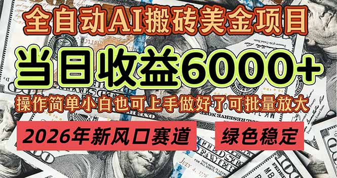 2026年新风口赛道，当日6000+以上，可批量放大，月收入20万+，长期绿色稳定的项目-紫薇云网创合伙人
