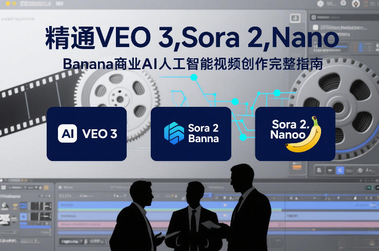 精通VEO 3，Sora 2，Nano Banana商业AI人工智能视频创作完整指南-紫薇云网创合伙人