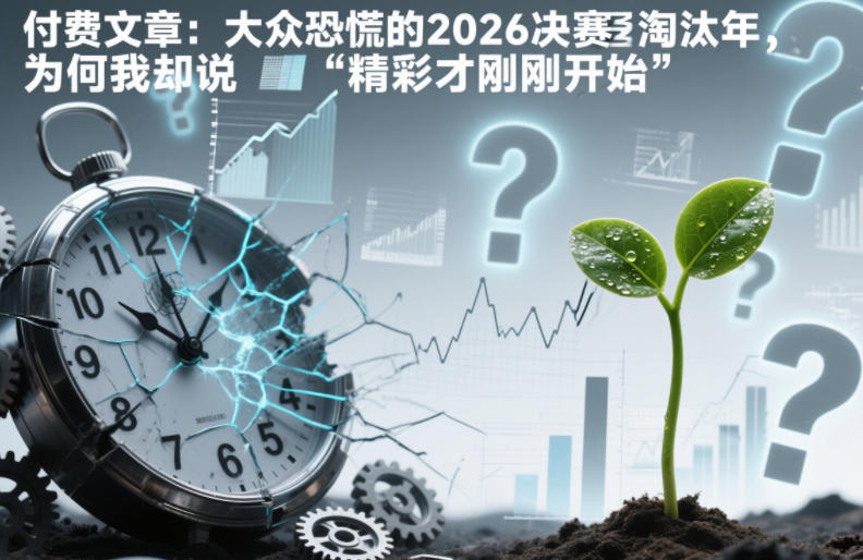 付费文章：大众恐慌的2026决赛淘汰年，为何我却说“精彩才刚刚开始”？-紫薇云网创合伙人