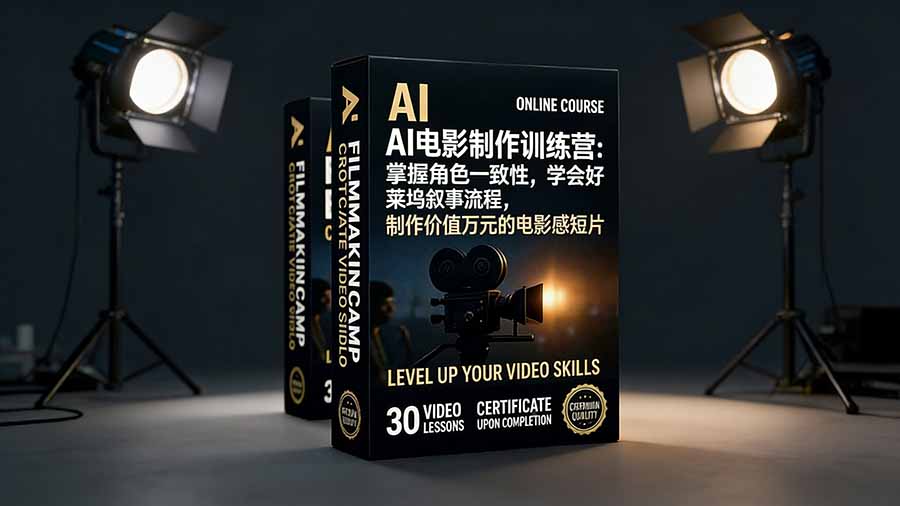 AI电影制作训练营：掌握角色一致性，学会好莱坞叙事流程，制作价值万元的电影感短片-紫薇云网创合伙人