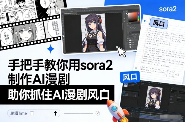 手把手教你用sora2制作AI漫剧，助你抓住AI漫剧风口-紫薇云网创合伙人