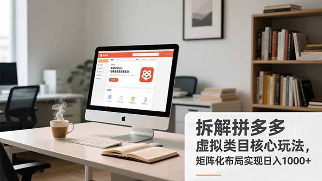 拆解拼多多虚拟类目核心玩法，矩阵化布局实现日入1000+-紫薇云网创合伙人