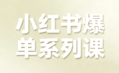 小红书爆单系列课，聚焦小红书电商全链路增长(更新)-紫薇云网创合伙人