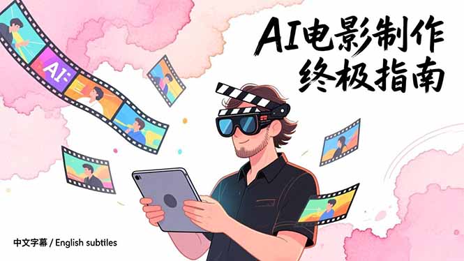 AI电影制作终极指南：从创意到成片，系统掌握智能影视全流程实战课(中英字幕-紫薇云网创合伙人