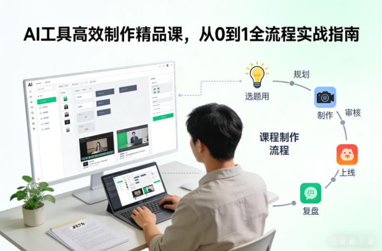 AI工具高效制作精品课，从0到1全流程实战指南-紫薇云网创合伙人