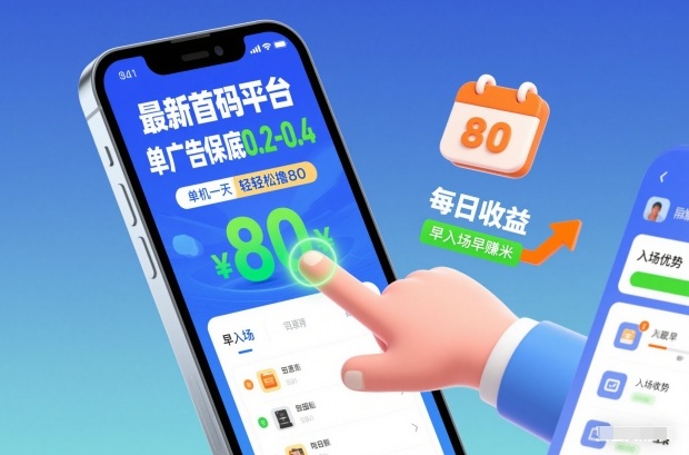 最新首码平台，单广告保底0.2-0.4，单机一天轻松撸80，早入场早賺米【揭秘】-紫薇云网创合伙人