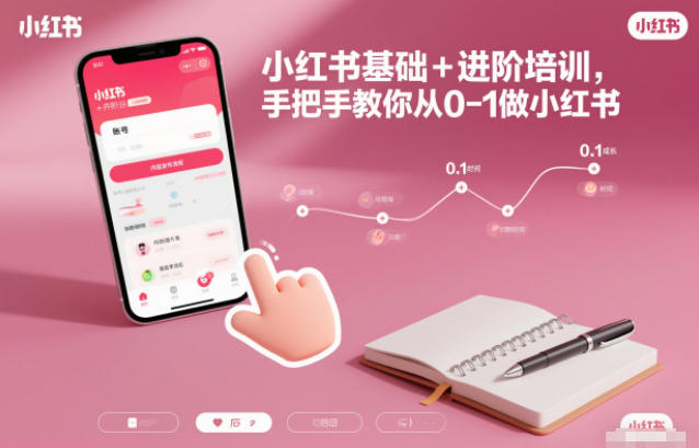 小红书基础+进阶培训，手把手教你从0-1做小红书-紫薇云网创合伙人