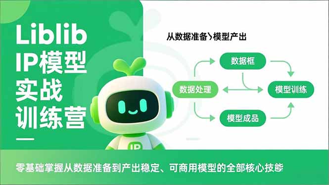 Liblib IP模型实战训练营，零基础掌握从数据准备到产出稳定、可商用模型的全部核心技能-紫薇云网创合伙人