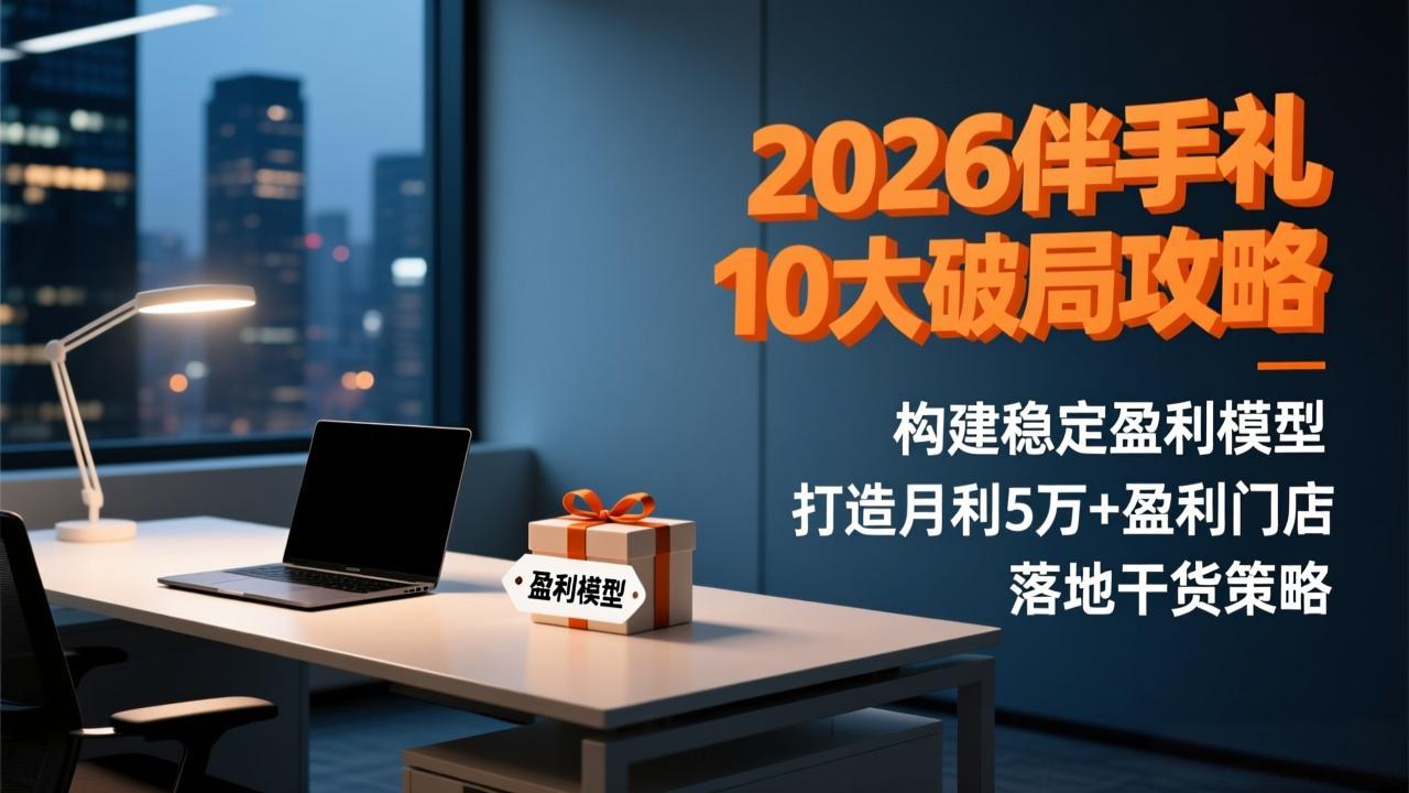 2026伴手礼10大破局攻略:构建稳定盈利模型,打造月利5万+盈利门店,落地干货策略-紫薇云网创合伙人