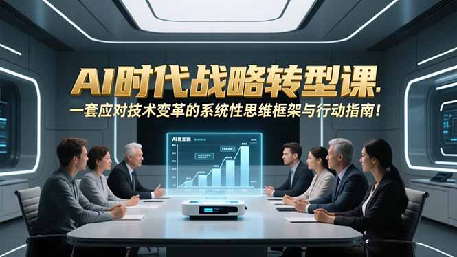 AI时代战略转型课：一套应对技术变革的系统性思维框架与行动指南！-紫薇云网创合伙人